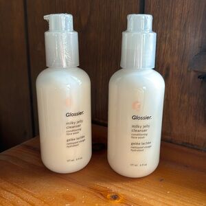 Two sealed Glossier Milky Jelly cleansers